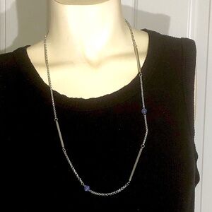 ABRAXAS silver toned necklace with silver accent beads, new without tags